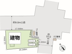～開放感のある角地の立地～
・角地に位置しておりますので、２方向に向かって開けており開放感のある立地となっております。
・ぜひ現地でこの開放感をご体感くださいませ。
