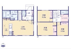 ～水回り集中プランを採用～
・キッチン・洗面など水回りを集中させることで家事のしやすい間取。
・日々の事なので家事導線もご見学の際にぜひチェックしてみてください。
