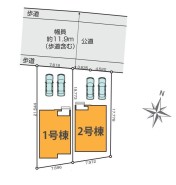 ～カースペース２台以上確保～
・各棟カースペースが２台以上ございますので、車通勤の方にもお勧めのプランとなっております。
・余裕の敷地で余裕のある新生活をお過ごしいただけます。
