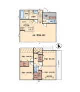 ～リビングイン階段を採用～
・リビングイン階段なので２階へ行く際、降りる際に必ずリビングを通る「ご家族の顔が見える」仕様。
・家族の距離が近づく間取となっております。
(2号棟)