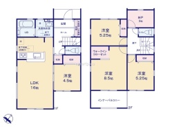 ～水回り集中プランを採用～
・キッチン・洗面など水回りを集中させることで家事のしやすい間取。
・日々の事なので家事導線もご見学の際にぜひチェックしてみてください。
