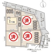 ～カースペース３台以上確保～
・各棟カースペースが３台以上ございますので、車通勤の方にもお勧めのプランとなっております。
・余裕の敷地で余裕のある新生活をお過ごしいただけます。
