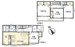 ～全居室南向きの間取り～
・各居室が南向きなので穏やかな陽の入る陽当り良好な仕様。
・明るい空間でくつろぎのお時間をお過ごしいただけます。
