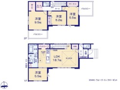 ～リビングイン階段を採用～
・リビングイン階段なので２階へ行く際、降りる際に必ずリビングを通る「ご家族の顔が見える」仕様。
・家族の距離が近づく間取となっております。
