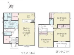 ～水回り集中プランを採用～
・キッチン・洗面など水回りを集中させることで家事のしやすい間取。
・日々の事なので家事導線もご見学の際にぜひチェックしてみてください。
