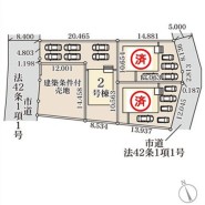 ～カースペース４台以上確保～
・各棟カースペースが４台以上ございますので、車通勤の方にもお勧めのプランとなっております。
・余裕の敷地で余裕のある新生活をお過ごしいただけます。
