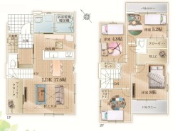 ～収納豊富なプランを採用～
・ウォークインクローゼット、シューズインクロークなど収納豊富なプランを採用。
・今のお住まいと収納力をぜひ比較してみてください。
