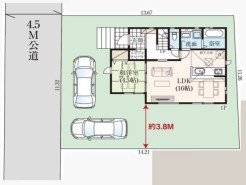 ～カースペース２台分ご用意～
・２台分のカースペースがございますので、車通勤の方やご来客の多い方にもお勧めのお住まいです。
・余裕の敷地で余裕の新生活をお過ごしいただけます。
