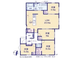 ～収納豊富なプランを採用～
・ウォークインクローゼット、シューズインクローク、パントリーなど収納豊富なプランを採用。
・今のお住まいと収納力をぜひ比較してみてください。
(１号棟)