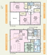 ～使い勝手の良い４ＬＤＫプラン～
・シンプルで使い勝手が良く、人気の高い４ＬＤＫのプランを採用。
・収納もしっかりございますので、お家の中がスッキリと片付きます。
