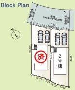 ～カースペース２台以上確保～
・各棟カースペースが２台以上ございますので、車通勤の方にもお勧めのプランとなっております。
・余裕の敷地で余裕のある新生活をお過ごしいただけます。
