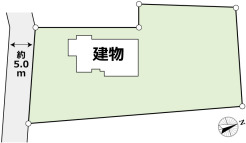 ～余裕のある広々した敷地～
・土地面積はなんと約１,０５０平米。余裕の敷地で余裕のある新生活をお過ごしいただけます。
・ぜひ現地で一度その広さをご体感くださいませ。
