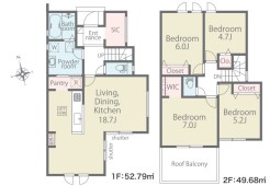 ～収納豊富なプランを採用～
・ウォークインクローゼット、シューズインクロークなど収納豊富なプランを採用。
・今のお住まいと収納力をぜひ比較してみてください。
