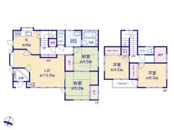 ～「納戸」のあるプランを採用～
・納戸があるので季節物や趣味の道具、普段使わないものなど様々なものがスッキリと片付きます。
・収納力があるのでタンスなどを置いて部屋が狭くならずに済みます。
