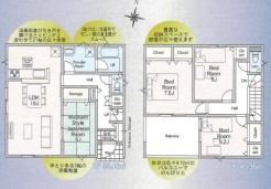 ～使い勝手の良い４ＬＤＫプラン～
・シンプルで使い勝手が良く、人気の高い４ＬＤＫのプランを採用。
・収納もしっかりございますので、お家の中がスッキリと片付きます。
