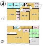 ～全居室南向きの間取り～
・各居室が南向きなので穏やかな陽の入る陽当り良好な仕様。
・明るい空間でくつろぎのお時間をお過ごしいただけます。
