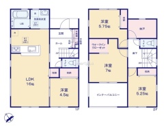 ～水回り集中プランを採用～
・キッチン・洗面など水回りを集中させることで家事のしやすい間取。
・日々の事なので家事導線もご見学の際にぜひチェックしてみてください。
(１号棟)
