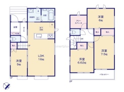 ～リビングイン階段を採用～
・リビングイン階段なので２階へ行く際、降りる際に必ずリビングを通る「ご家族の顔が見える」仕様。
・家族の距離が近づく間取となっております。
(Ｂ号棟)
