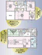 ～使い勝手の良い４ＬＤＫプラン～
・シンプルで使い勝手が良く、人気の高い４ＬＤＫのプランを採用。
・収納もしっかりございますので、お家の中がスッキリと片付きます。

