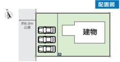 ～カースペース３台分ご用意～
・３台分のカースペースがございますので、車通勤の方やご来客の多い方にもお勧めのお住まいです。
・余裕の敷地で余裕の新生活をお過ごしいただけます。
