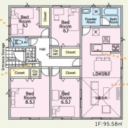 ～水回り集中プランを採用～
・キッチン・洗面など水回りを集中させることで家事のしやすい間取。
・日々の事なので家事導線もご見学の際にぜひチェックしてみてください。
