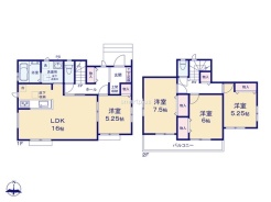 ～全居室南向きの間取り～
・各居室が南向きなので穏やかな陽の入る陽当り良好な仕様。
・明るい空間でくつろぎのお時間をお過ごしいただけます。
