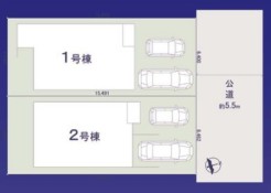 ～カースペース２台以上確保～
・各棟カースペースが２台以上ございますので、車通勤の方にもお勧めのプランとなっております。
・余裕の敷地で余裕のある新生活をお過ごしいただけます。
