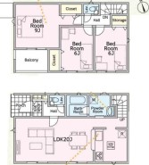 ～広々したＬＤＫを設けたプラン～
・ＬＤＫは２０帖。ご家族で過ごす空間だからこそ、余裕のある広さでお過ごしくださいませ。
・ご内覧の際は家具の配置などもイメージしてみてくださいね。