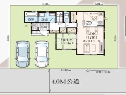 ～陽当りの良い南道路の立地～
・南側に道路がございますので、穏やかな陽の入る陽当り良好なお住まい。
・将来的にも陽当りが確保されているのが嬉しいポイントですね。

