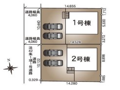 ～カースペース２台以上確保～
・各棟カースペースが２台以上ございますので、車通勤の方にもお勧めのプランとなっております。
・余裕の敷地で余裕のある新生活をお過ごしいただけます。