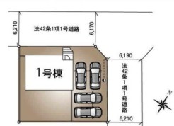 ～開放感のある角地の立地～
・角地に位置しておりますので、２方向に向かって開けており開放感のある立地となっております。
・ぜひ現地でこの開放感をご体感くださいませ。
