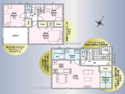 ～水回り集中プランを採用～
・キッチン・洗面など水回りを集中させることで家事のしやすい間取。
・日々の事なので家事導線もご見学の際にぜひチェックしてみてください。
