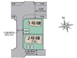 ～カースペース２台以上確保～
・各棟カースペースが２台以上ございますので、車通勤の方にもお勧めのプランとなっております。
・余裕の敷地で余裕のある新生活をお過ごしいただけます。
