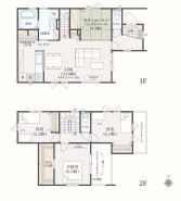 ～水回り集中プランを採用～
・キッチン・洗面など水回りを集中させることで家事のしやすい間取。
・日々の事なので家事導線もご見学の際にぜひチェックしてみてください。
