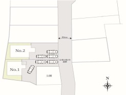 ～カースペース２台以上確保～
・各棟カースペースが２台以上ございますので、車通勤の方にもお勧めのプランとなっております。
・余裕の敷地で余裕のある新生活をお過ごしいただけます。