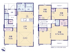 ～水回り集中プランを採用～
・キッチン・洗面など水回りを集中させることで家事のしやすい間取。
・日々の事なので家事導線もご見学の際にぜひチェックしてみてください。
