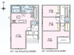 ～水回り集中プランを採用～
・キッチン・洗面など水回りを集中させることで家事のしやすい間取。
・日々の事なので家事導線もご見学の際にぜひチェックしてみてください。
