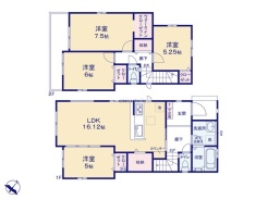 ～全室２面採光の間取り～
・各お部屋が２面採光になっているので穏やかな陽が降り注ぐ陽当り良好な仕様。
・明るい空間でくつろぎのお時間をお過ごしいただけます。