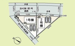 ～カースペース２台以上確保～
・各棟カースペースが２台以上ございますので、車通勤の方にもお勧めのプランとなっております。
・余裕の敷地で余裕のある新生活をお過ごしいただけます。