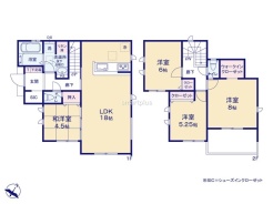 ～収納豊富なプランを採用～
・ウォークインクローゼット、シューズインクロークなど収納豊富なプランを採用。
・今のお住まいと収納力をぜひ比較してみてください。
(１号棟)