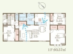 ～今人気の「平屋」プラン～
・バリアフリー性に優れ、ワンフロアで完結出来る事から人気が高まっている「平屋」プラン。
・ぜひ一度ご見学いただき、その魅力をご体感くださいませ。
