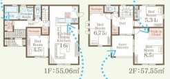 ～収納豊富なプランを採用～
・ウォークインクローゼット、シューズインクロークなど収納豊富なプランを採用。
・今のお住まいと収納力をぜひ比較してみてください。