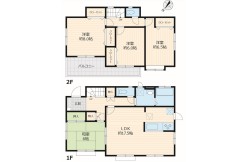 ～広々したＬＤＫを設けたプラン～
・ＬＤＫは何と17.5帖。ご家族で過ごす空間だからこそ、余裕のある広さでお過ごしくださいませ。
・ご内覧の際は家具の配置などもイメージしてみてくださいね。
