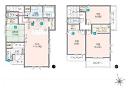 ～収納豊富なプランを採用～
・ウォークインクローゼットなど収納豊富なプランを採用。家の中がスッキリと片付きます。
・今のお住まいと収納力をぜひ比較してみてください。
（2号棟間取り）