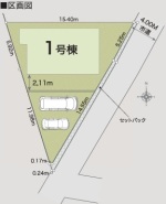 ～カースペース２台分ご用意～
・２台分のカースペースがございますので、車通勤の方やご来客の多い方にもお勧めのお住まいです。
・余裕の敷地で余裕の新生活をお過ごしいただけます。
