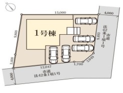 ~カースペース3台分以上ご用意~
・3台分以上のカースペースがございますので、車通勤の方やご来客の多い方にもお勧めのお住まいです。
・余裕の敷地で余裕の新生活をお過ごしいただけます。