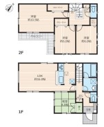 ～全居室南向きの間取り～
・各居室が南向きなので穏やかな陽の入る陽当り良好な仕様。
・明るい空間でくつろぎのお時間をお過ごしいただけます。
