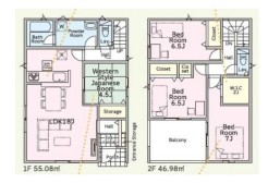 ～収納豊富なプランを採用～
・ウォークインクローゼットなど収納豊富なプランを採用。家の中がスッキリと片付きます。
・今のお住まいと収納力をぜひ比較してみてください。
(１号棟)