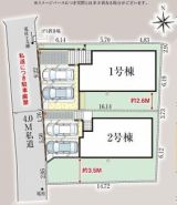 ～カースペース２台以上確保～
・各棟カースペースが２台以上ございますので、車通勤の方にもお勧めのプランとなっております。
・余裕の敷地で余裕のある新生活をお過ごしいただけます。
