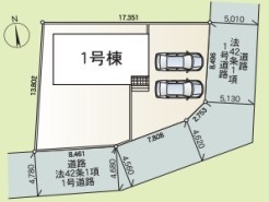 ～陽当りの良い南道路の立地～
・南側に道路がございますので、穏やかな陽の入る陽当り良好なお住まい。
・将来的にも陽当りが確保されているのが嬉しいポイントですね。

